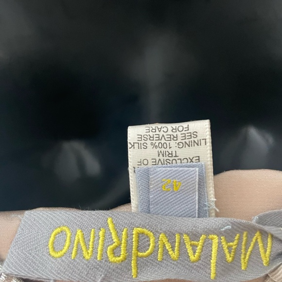 MALANDRINO Gold Tan Midi Pleated Dress - Picture 9 of 9